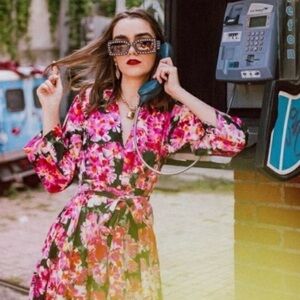 Zara floral dress
